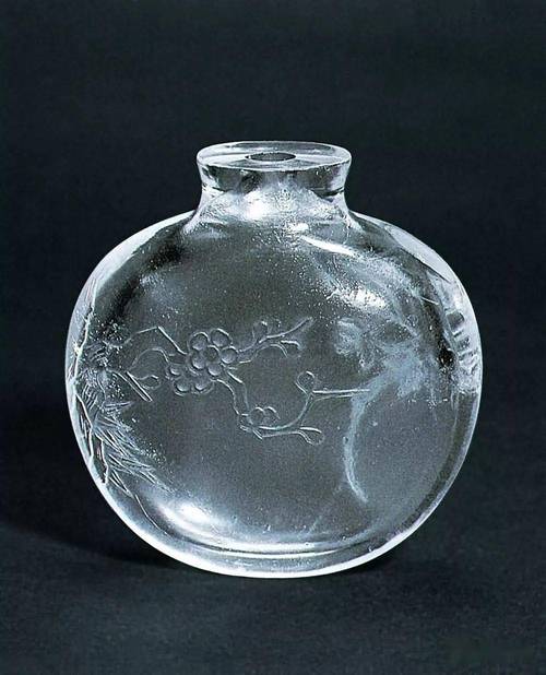 清代水晶工艺品 冰清玉洁，鬼斧神工